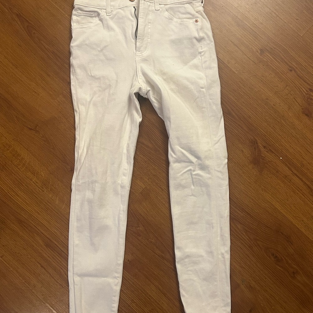 Express Women's Crisp White Skinny Jeans